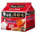 5连包127g白象汤好喝西红柿牛腩汤方便面#